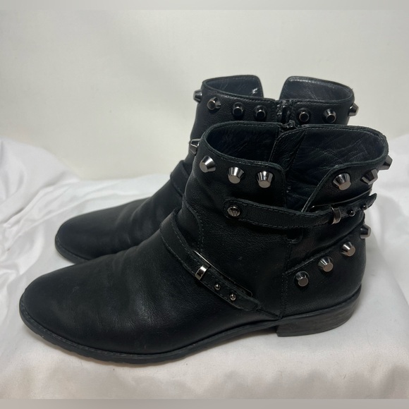 Stuart Weitzman Black Nappa Leather Silver Studded
GoWest Moto Boots 7 - Picture 4 of 9